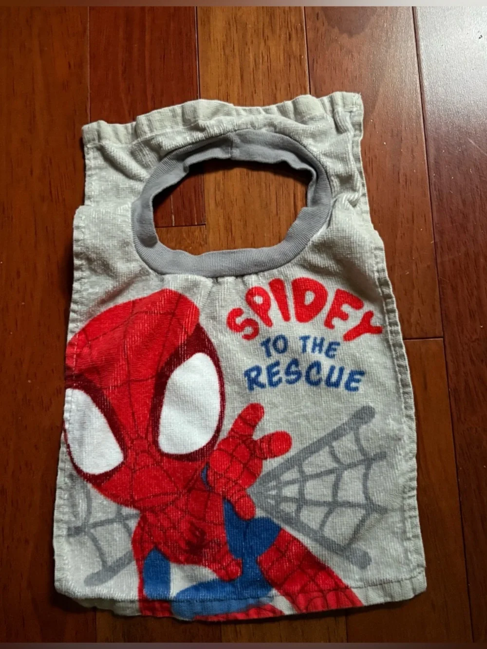 Marvel Red and Blue Spidey To The Rescue Kids Bib